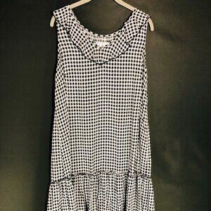 Time and True Gingham Sleeveless Dress – XL